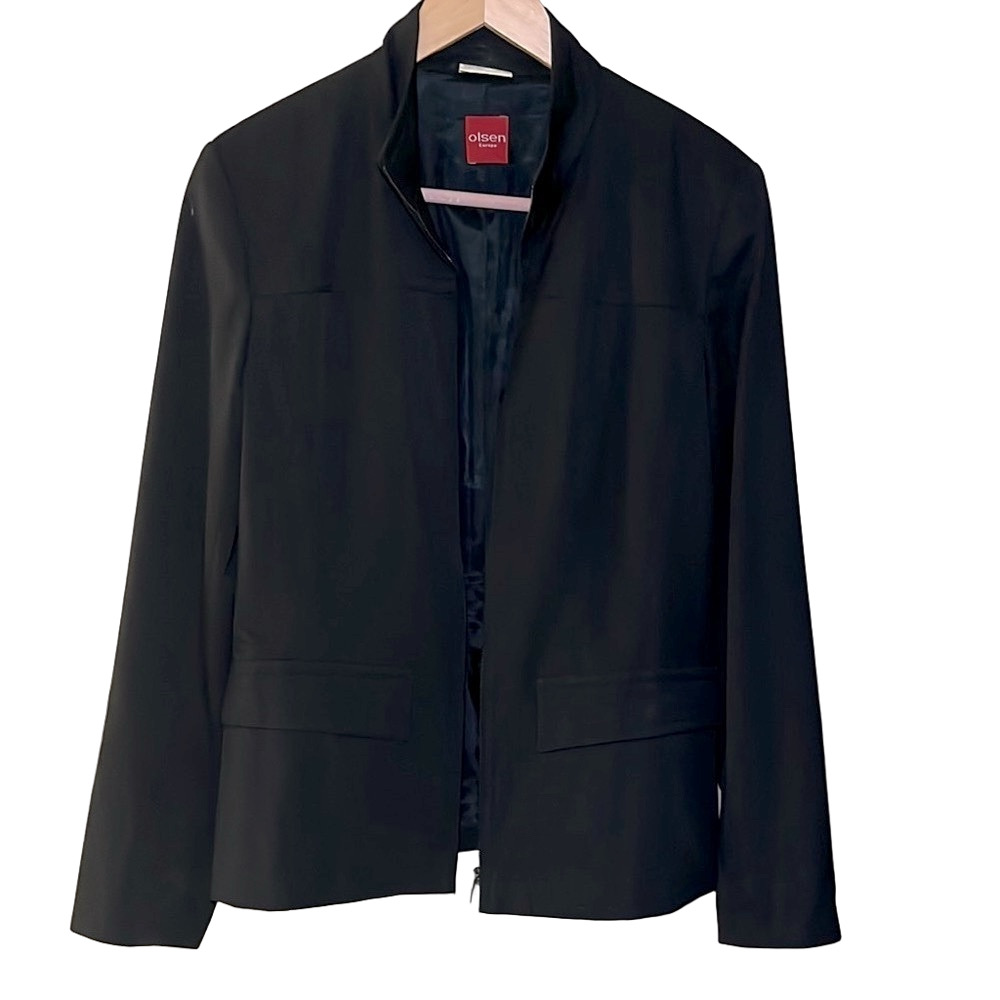 Olsen Europe Women's Blazer Zip Front Size 8